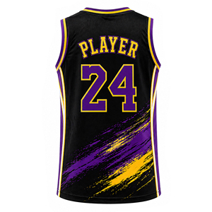 Personnalisation Maillot de basket-ball personnalisé à bas prix, style équipe américaine rouge, blanc, noir, nom et numéro personnalisés, cousu/pressé à chaud - Product Image 4