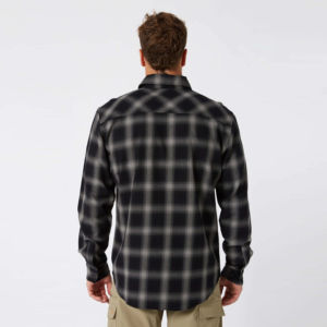 เสื้อเชิ้ตผ้าฟลานเนลบุซับในแบบเงียบสงบ เป็นมิตรกับสิ่งแวดล้อม สไตล์สตรีท สำหรับผู้ชาย ผ้าฝ้าย/โพลีเอสเตอร์ แขนยาว มีกระเป๋าเสื้อ  ลดราคาพิเศษประจำปี 2026 - Product Image 3