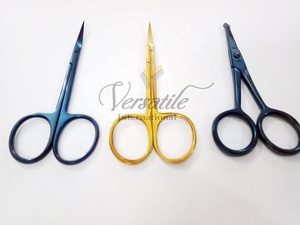 Tijeras de belleza pequeñas multifuncionales de acero inoxidable de primera calidad, tijeras afiladas para pestañas de Color Plasma, tijeras para cejas, extensiones de pestañas - Product Image 3