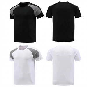 T-shirts personnalisables pour hommes 100% coton/100% polyester Jersey Vêtements décontractés Motif régulier Uni Respirant Écologique - Product Image 4