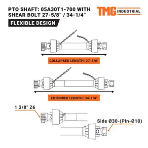 Betoniera da 5 Cu Ft con Attacco a 3 Punti, Albero PTO Categoria 1, 2 Attacchi TMG TCM5 - per Industrie del Calcestruzzo, Motore di Scarico da 350L - Product Image 3