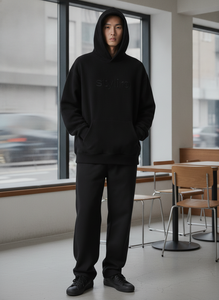 Styliro <b>Men's</b> Regular Fit <b>Pink</b> Hoodie Cotton Fleece Casual <b>Sweatshirt</b> Front Logo Print Breathable Quick Dry Winter Wear 200g - Product Image 5