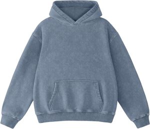 Sudadera con Capucha Unisex Extra Grande, Sudadera de Forro Polar, Color Sólido, Diseño con Bolsillos, Sudadera Informal para Otoño, Corte Regular, Estilo Tejido - Product Image 5