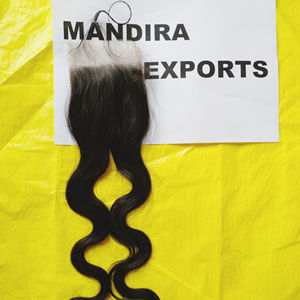 วิกต่อผมมนุษย์สำหรับต่อแนวยาว4*4แบบดิบธรรมชาติแบบ100% สำหรับผมมนุษย์ - Product Image 2