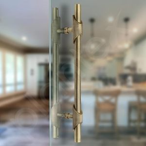 Poignée de barre en laiton contemporaine pour porte d'armoire, design durable, utilisation à domicile ou au bureau - Product Image 5