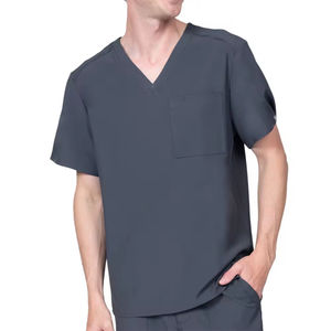 Uniformes Médicos Unisex de Tela Tejida Ecológica, Suaves, Transpirables y Resistentes a las Arrugas, Incluyen Parte Superior y Pantalones - Product Image 3