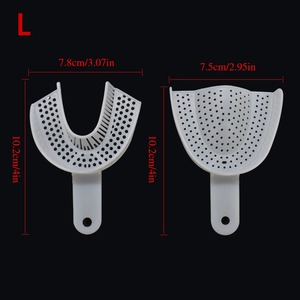 Juego de Bandejas para Impresiones Dentales de Plástico Blanco, Superior e Inferior, Tamaños S, M, L, Herramienta Manual de Odontología, Material de Laboratorio, CE - Product Image 5