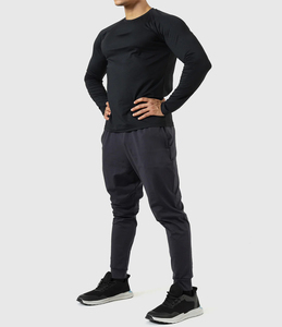 Wholesale Hot Selling <b>Compression</b> <b>Shirts</b> <b>Men</b> Full Sleeve Breathable Customizable Anti-Bacterial Eco-Friendly Polyester Spandex - Product Image 2