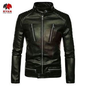 Veste en cuir pour homme de qualité supérieure avec personnalisation de la marque, couleur unie, matériau durable, service OEM et ODM - Product Image 3