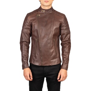 Blouson en cuir grande taille 2XL-8XL Bomber Cruise Fashion moto Racer Aviator and Field - Product Image 6