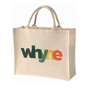 Customization Possible Eco-Friendly Canvas Shopping <b>Bags</b> <b>Large</b> Size Letter Print Hand Carry Grocery Tote <b>Bags</b> Low Price <b>Gift</b> - Product Image 1
