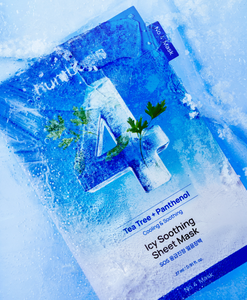 Mascarilla Facial Calmante Numbuzin No.4 Icy, 10 Unidades, con Árbol de Té y Pantenol, Hidratante para Piel Sensible - Product Image 3