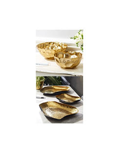 ชามเสิร์ฟทองเหลืองขัดเงาอย่างหรูหราสำหรับงานเลี้ยงฉลองมงคลสมรสพร้อมดีไซน์แบบดั้งเดิมที่สวยงาม - Product Image 1