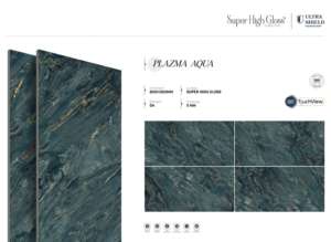 กระเบื้องพอร์ซเลนไบรท์วิชั่นไฮกลอส ขนาด 800x1600 1200x1800 750x1500 มม. ออกแบบมาเพื่อพื้นที่ภายในที่กว้างขวางพร้อมบรรยากาศสถาปัตยกรรมสมัยใหม่ - Product Image 5