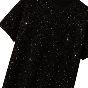 เสื้อยืดผู้ชายดีไซน์เท่ห์ ประดับเพชรหลากสี พิมพ์ลายไหมตะวันออกกลาง 100% ผ้าฝ้าย เป็นมิตรกับสิ่งแวดล้อม แขนสั้น - Product Image 6
