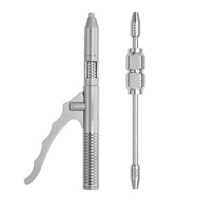 Kit professionnel de retrait de couronnes dentaires en acier inoxydable, instruments dentaires réutilisables, poignée ergonomique, pour le retrait chirurgical de couronnes dentaires - Product Image 1