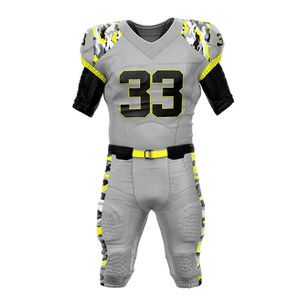 Men's American Football Jersey Set V-Neck Short Sleeve Tackle Twill Print <b>Padded</b> Red <b>Pants</b> Mesh Material Regular Fit - Product Image 5