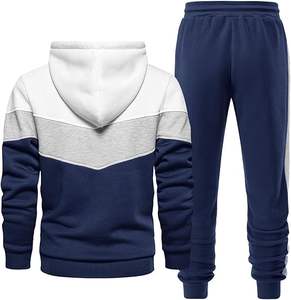 Ensemble de survêtement pour homme personnalisé de haute qualité, 2 pièces, sweat-shirt à capuche et pantalon de jogging, tenue de sport décontractée - Product Image 2
