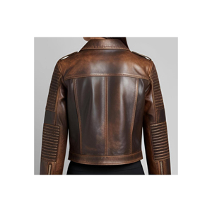 Veste en cuir de luxe pour femmes avec cuir véritable lisse et design intemporel ODM - Product Image 5