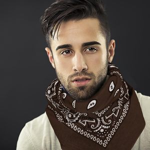 Custom Wholesale 22 Inch Square Cotton <b>Bandana</b> Scarf Ethnic Print Headwear OEM Manufacturer Breathable Eco-Friendly <b>Bandana</b> - Product Image 6