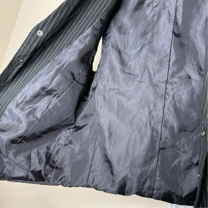 Chaleco gótico a rayas para hombre, negro, verde, estilo punk, con botones, bolsillos con solapa, forro de algodón, 2026 - Product Image 6