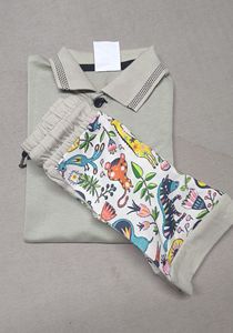 Conjunto de Ropa Interior Casual de Verano para Niños, 100% Algodón, con Patrón de Dibujos Animados, Pantalones Cortos de Tela Suave y Opciones de Camiseta/Chaqueta - Product Image 2