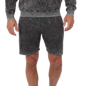 Shorts Bermuda en coton bleu délavé pour homme, taille élastique, décontractés, mi-longs, shorts de sport - Product Image 6