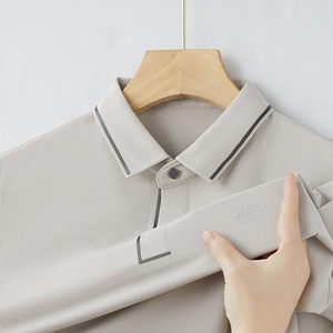 Chemises polo pour hommes à coupe classique avec logo brodé personnalisé, best-seller, design simple, chemise polo décontractée pour hommes pour l'été avec logo personnalisé - Product Image 2