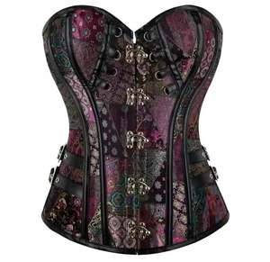 Corsets Vintage pour Femmes, Sexy, Sculptants, Respirants, Modernes, en Brocart, pour Grandes Tailles - Product Image 1