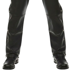 Premium Horse Riding <b>Half</b> Leather <b>Chaps</b> for Men and Customizable Lightweight Design with Breathable Design - Product Image 5