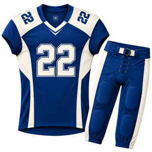 Conjunto de Uniforme de Fútbol Americano para Hombre, Sublimado, Cuello en V, Manga Corta, Poliéster Transpirable, Ajustado, para Todas las Temporadas - Product Image 5