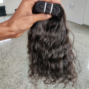 Mejor Precio, Cabello Humano Indio 100% Natural en Paquetes, Estilos Rizados y Ondulados Disponibles, Proveedor de Cabello Humano - Product Image 1