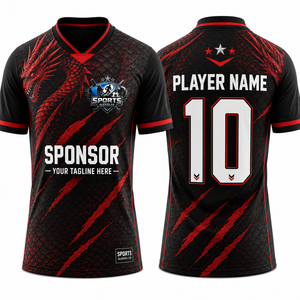 New Arrival Football <b>Shirt</b> Premium <b>Polyester</b> Mesh Anti Pilling Technology Breathable Design Team Customization Jerseys - Product Image 1