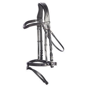 Brida de equitación de cuero y nailon de alta calidad al por mayor OEM, fabricada en Pakistán para caballos - Product Image 1