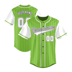 Team style men baseball jersey athletic shirt breathable fabric button front baseball practice gym training and casual fashion - Product Image 1