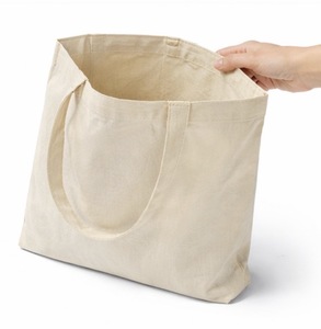 กระเป๋าผ้าฝ้ายพิมพ์ลายตามสั่งคุณภาพสูง พร้อมช่องใส่ของและฐานก้นกระเป๋าแบบขยาย ขายดีที่สุด กระเป๋าช้อปปิ้งผ้าฝ้าย 100% - Product Image 5