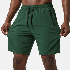 Men’s Quick Dry Gym Shorts Lightweight Training Sports Shorts <b>Elastic</b> Waist Fitness Wear - Product Image 1