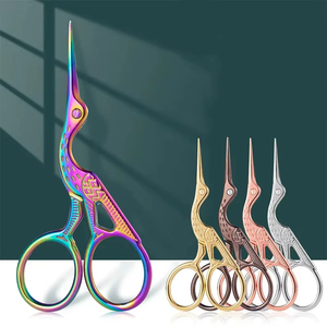 Tijeras Antiguas de Acero Inoxidable Coloridas, Tijeras Clásicas Europeas para Manualidades, Tejido y Costura, Logotipo Personalizado, Alta Calidad - Product Image 4