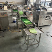 Type de gaz 20cm de diamètre Crêpière Moule à crêpes Rouleau à ressort Machine à emballer la peau formant la machine chauffante HJ-DGP100