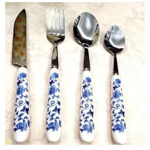 Cuillères et fourchettes en métal avec finition dorée, couverts décoratifs pour la table, accessoires de cuisine, vaisselle décorative - Product Image 5