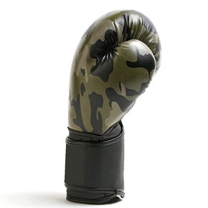 Guantes de Boxeo de Cuero con Patrón de Camuflaje, con Cordones, Transpirables, para Adultos, Equipo de Entrenamiento - Product Image 3