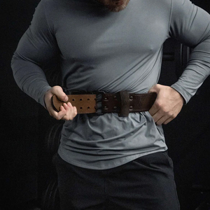 Adjustable leather lifting belt gym waist support bodybuilding fitness powerlifting heavy duty durable training Belt - Product Image 5