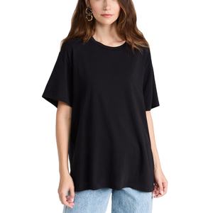 T-shirt à manches courtes en mélange pour femmes-Haut basique décontracté doux respirant et absorbant la sueur en stock ou exportation en vrac personnalisée de BD - Product Image 4