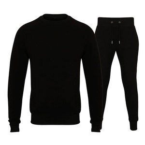 O Neck Mens Fleece Tracksuit Jogging Set Drawstring Oversized Trouser Sweatsuit - Product Image 3