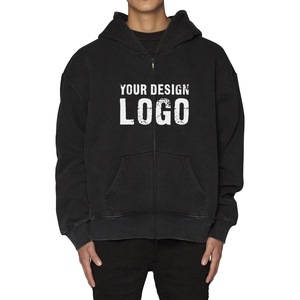 Sudadera con Capucha Casual de Invierno para Hombre, Diseño Desgastado, Felpa Transpirable, Venta al Por Mayor, Servicio OEM de Marca Privada Personalizada - Product Image 4