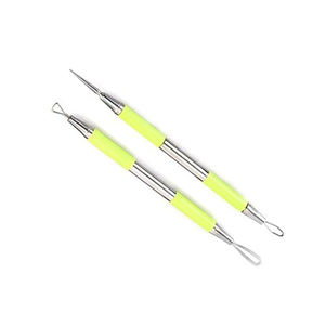 Juego de Herramientas para Eliminar Puntos Negros de Acero Inoxidable, Extractor de Acné, Espinillas e Imperfecciones con Mango de Diseño de Dos Colores, Tratamiento para el Acné - Product Image 3