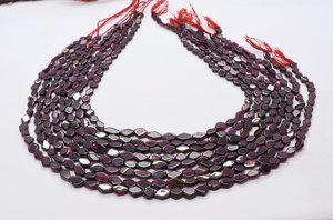 ลูกปัดโรโดไลต์การ์เนตธรรมชาติ AAA รูปทรงเพชรเรียบๆ ไม่สม่ำเสมอ เจาะรูตรง รูปทรงเพชร ลูกปัดพลอยการ์เนต 13 นิ้ว สำหรับทำเครื่องประดับ - Product Image 4