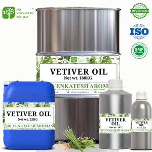 Huile Essentielle de Vétiver – Huile de Racine de Vetiveria Zizanoides Distillée à la Vapeur pour Formulations Cosmétiques et Parfumerie - Product Image 2