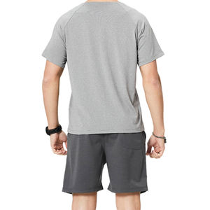 Ensemble été homme, t-shirt à manches courtes et short, deux pièces, coton, vêtements décontractés - Product Image 5