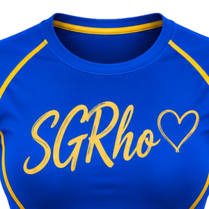 Camiseta de Compresión SGRHO para Mujer, Sigma Gamma Rho, Sororidad Griega, Personalizada, Deportiva, de Manga Corta, Elástica, para Entrenamiento, Venta al Por Mayor - Product Image 3